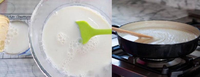 Cách làm sữa chua truyền thống: Làm hỗn hợp sữa