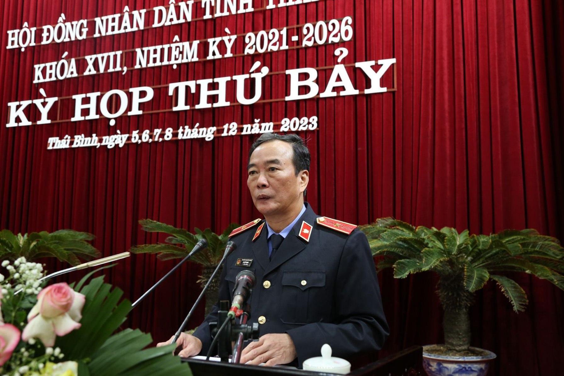 Viện trưởng VKSND tỉnh Thái Bình thông tin vụ bắt ông Lưu Bình Nhưỡng - 1